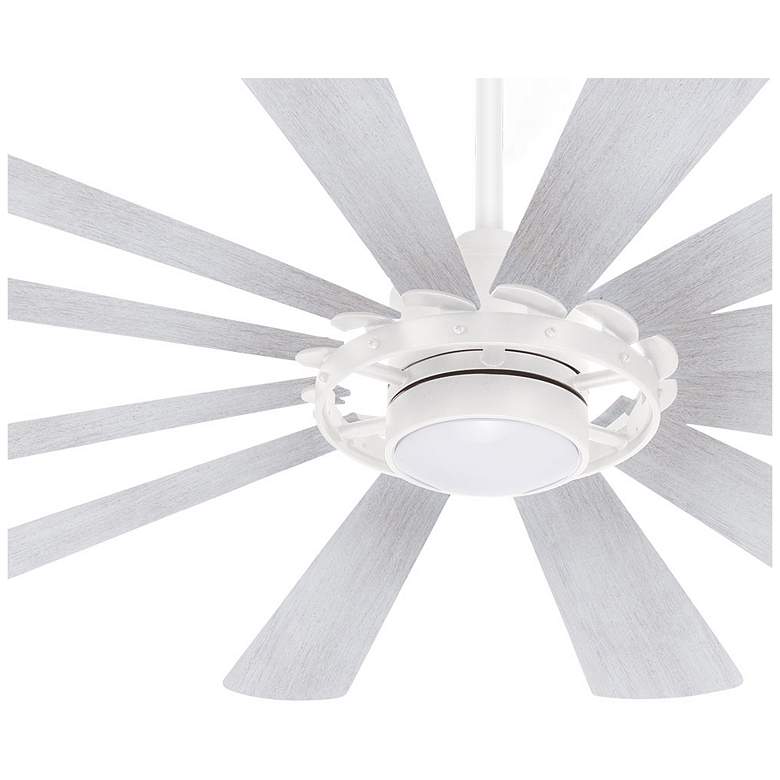 Image 3 65 inch Minka Aire Windmolen White LED Wet Smart Ceiling Fan with Remote more views