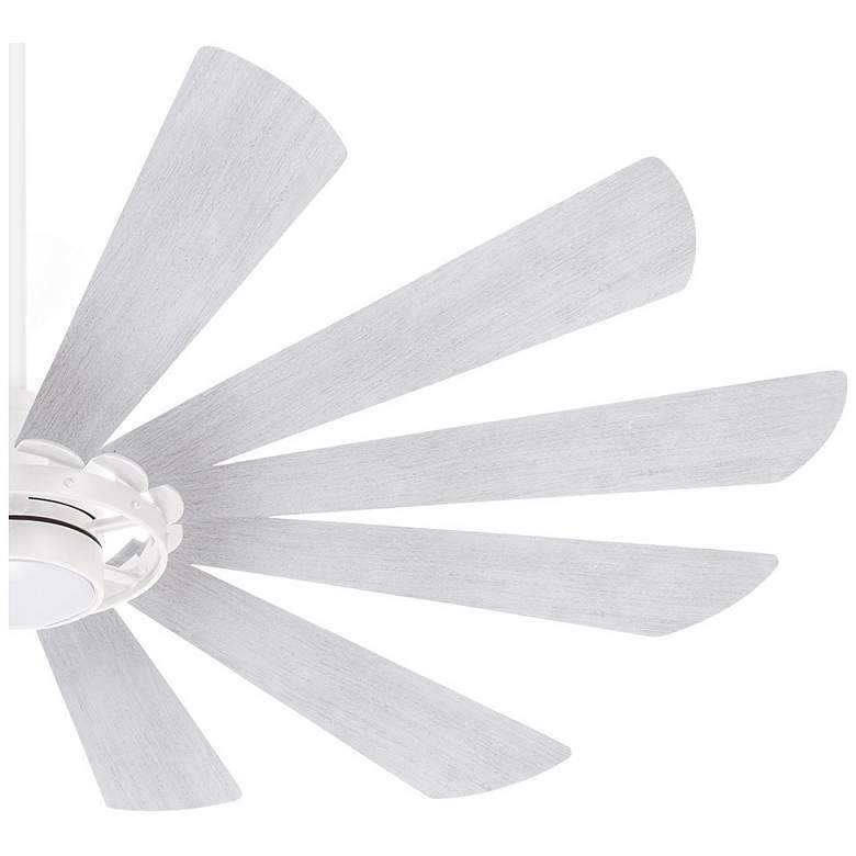 Image 4 65 inch Minka Aire Windmolen White LED Wet Smart Ceiling Fan with Remote more views