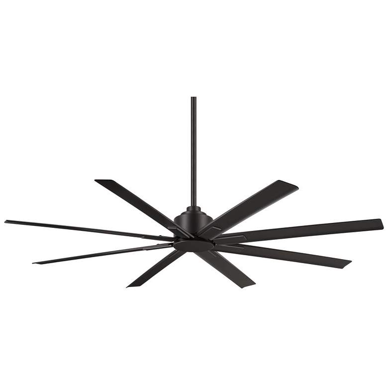 Image 2 65" Minka Aire Xtreme H2O Coal Black Wet Rated Ceiling Fan with Remote