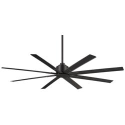 65&quot; Minka Aire Xtreme H2O Coal Black Wet Rated Ceiling Fan with Remote