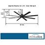 7_65" Minka Aire Xtreme H2O Coal Black Wet Rated Ceiling Fan with Remote more views