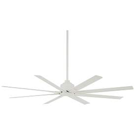 Image2 of 65" Minka Aire Xtreme H2O Flat White Wet Ceiling Fan with Remote