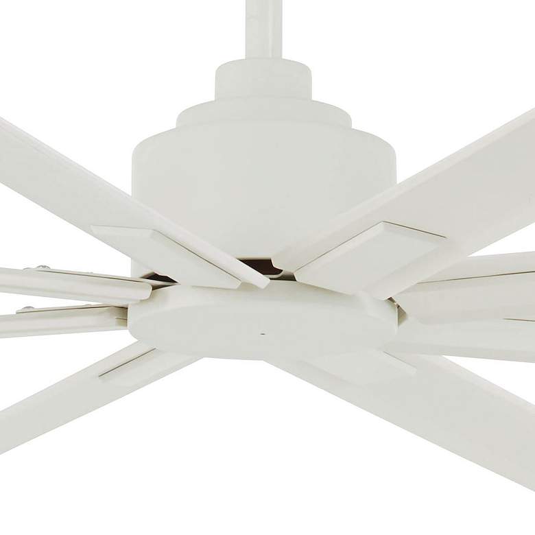 Image 3 65" Minka Aire Xtreme H2O Flat White Wet Ceiling Fan with Remote more views