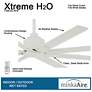 6_65" Minka Aire Xtreme H2O Flat White Wet Ceiling Fan with Remote more views