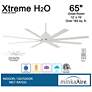 7_65" Minka Aire Xtreme H2O Flat White Wet Ceiling Fan with Remote more views