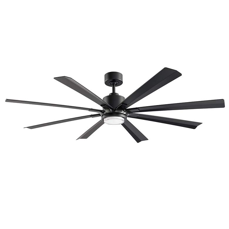 Image 3 65" Modern Forms Size Matters Black Outdoor LED Smart Ceiling Fan more views