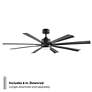 5_65" Modern Forms Size Matters Black Outdoor LED Smart Ceiling Fan more views