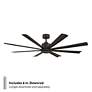 5_65" Modern Forms Size Matters Bronze Smart Ceiling Fan more views