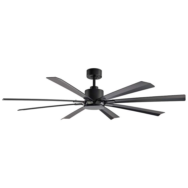 Image 3 65" Modern Forms Size Matters Matte Black Outdoor Smart Ceiling Fan more views