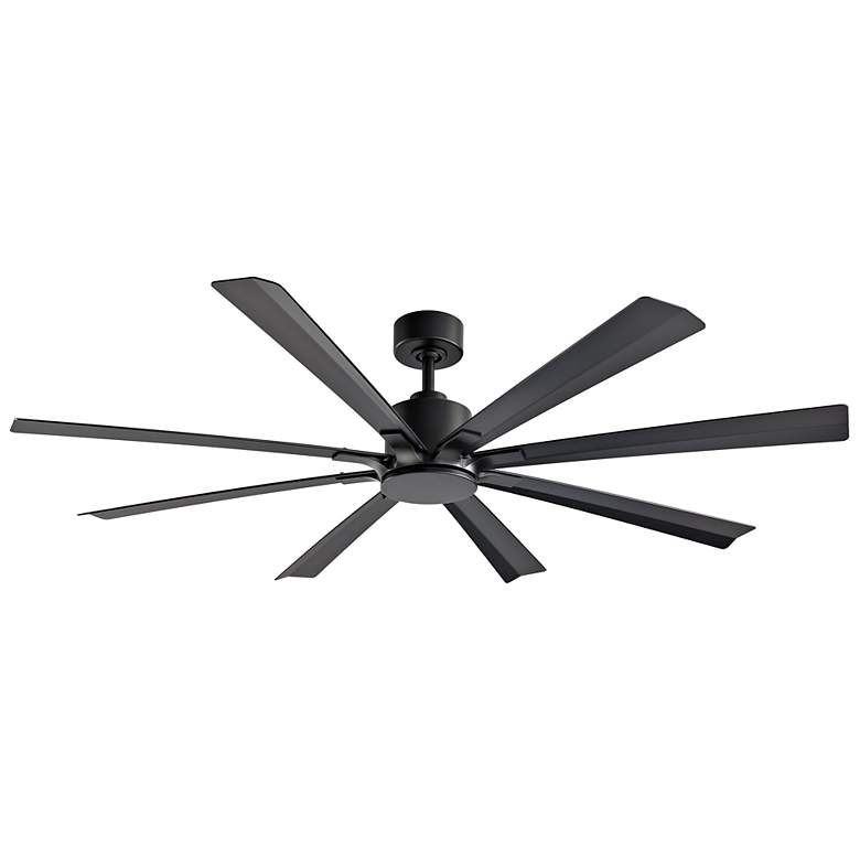 Image 4 65" Modern Forms Size Matters Matte Black Outdoor Smart Ceiling Fan more views