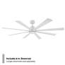 5_65" Modern Forms Size Matters Matte White Outdoor Smart Ceiling Fan more views