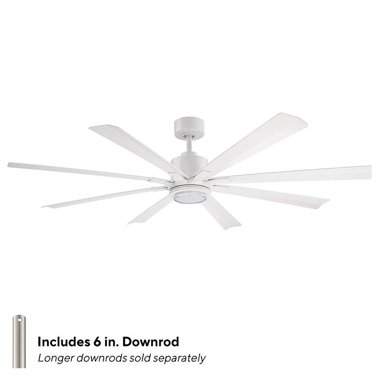 Image 6 65" Modern Forms Size Matters White Outdoor LED Smart Ceiling Fan more views