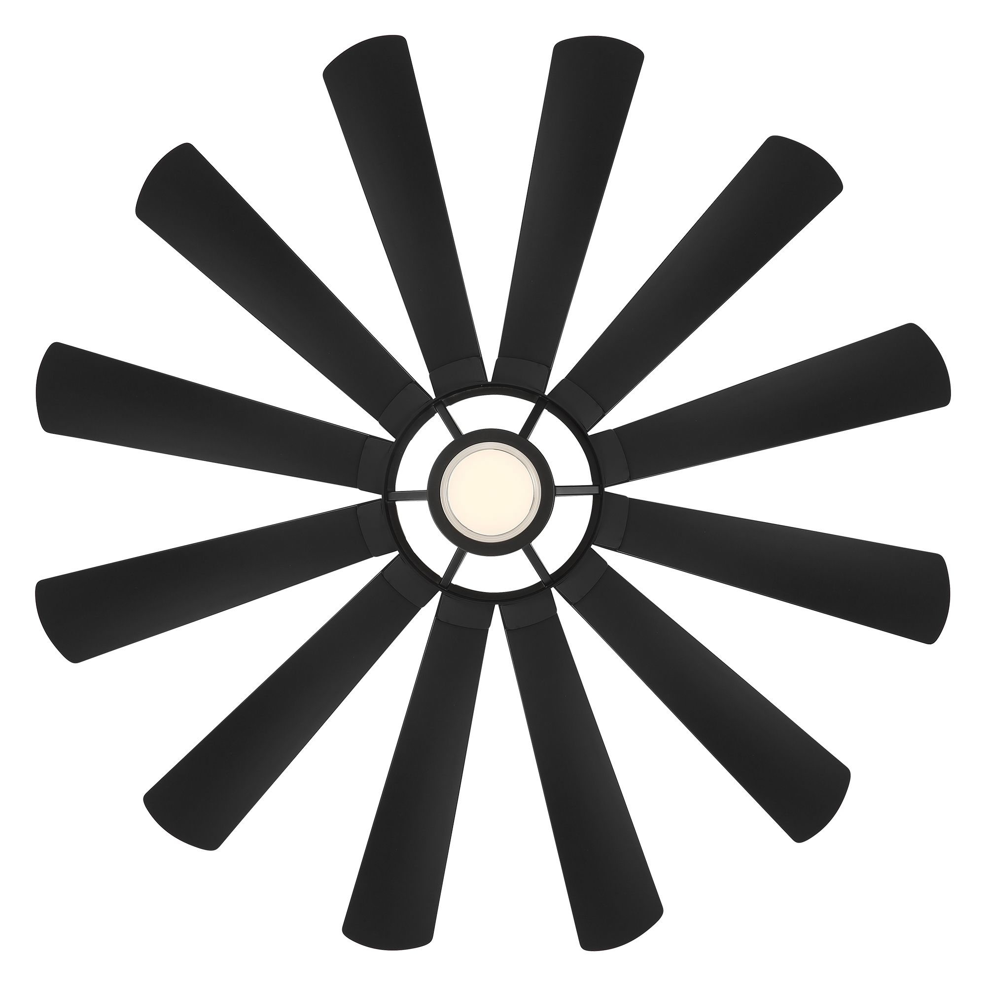 Image 3 65" Modern Forms Wyndmill Black 3500K LED Smart Ceiling Fan Made to Or more views