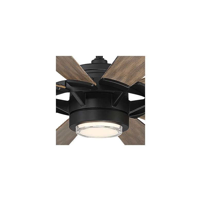 Image 4 65" Modern Forms Wyndmill Black Barnwood 3500K LED Smart Ceiling Fan more views