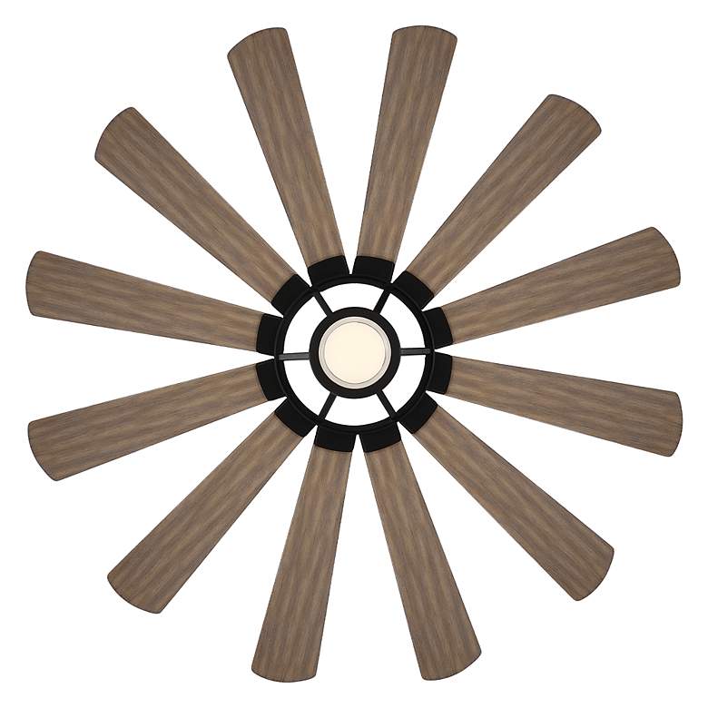 Image 7 65 inch Modern Forms Wyndmill Black Barnwood 3500K LED Smart Ceiling Fan more views