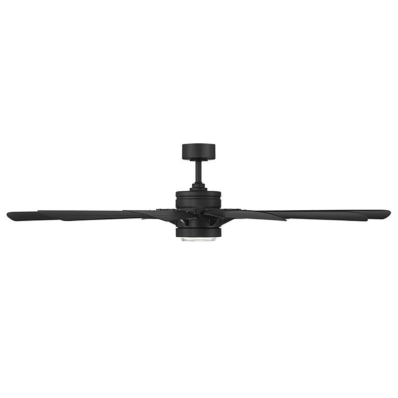 Image 2 65" Modern Forms Wyndmill Matte Black 2700K LED Smart Ceiling Fan more views