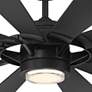 65" Modern Forms Wyndmill Matte Black 2700K LED Smart Ceiling Fan