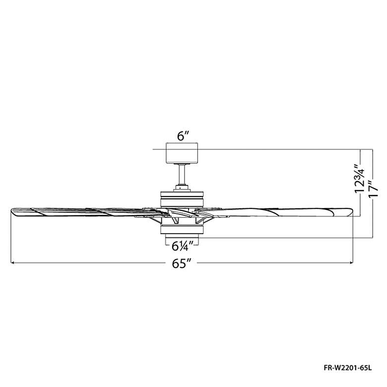 Image 4 65" Modern Forms Wyndmill Matte Black 2700K LED Smart Ceiling Fan more views