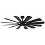 65" Modern Forms Wyndmill Matte Black 3000K LED Smart Ceiling Fan