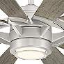 65" Modern Forms Wyndmill Steel 2700K LED Smart Ceiling Fan