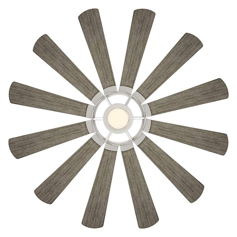 Image 4 65" Modern Forms Wyndmill Steel 2700K LED Smart Ceiling Fan more views