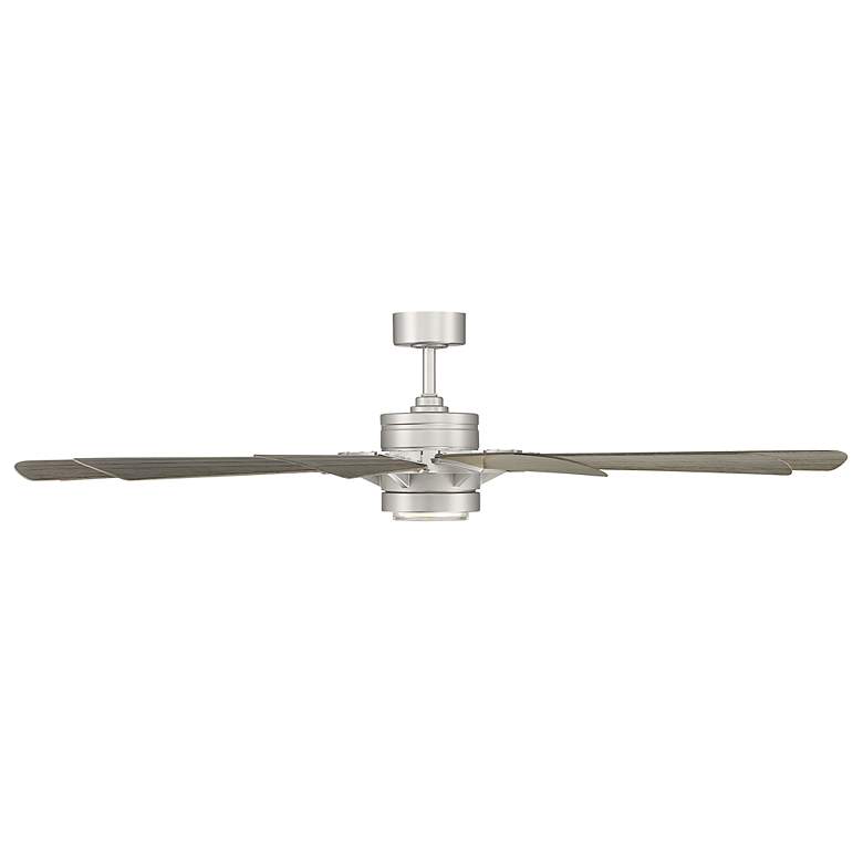 Image 5 65" Modern Forms Wyndmill Steel 3000K Wet Rated LED Smart Ceiling Fan more views