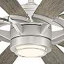 65" Modern Forms Wyndmill Steel 3500K LED Smart Ceiling Fan in scene
