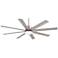 65" Slipstream Brushed Nickel Outdoor LED Ceiling Fan with Remote