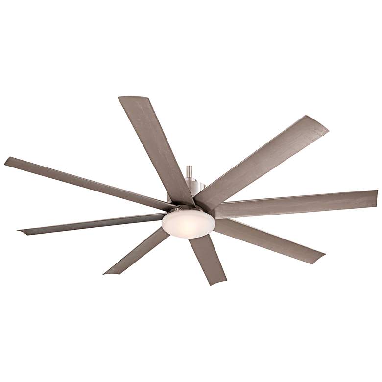 Image 6 65" Slipstream Brushed Nickel Outdoor LED Ceiling Fan with Remote more views