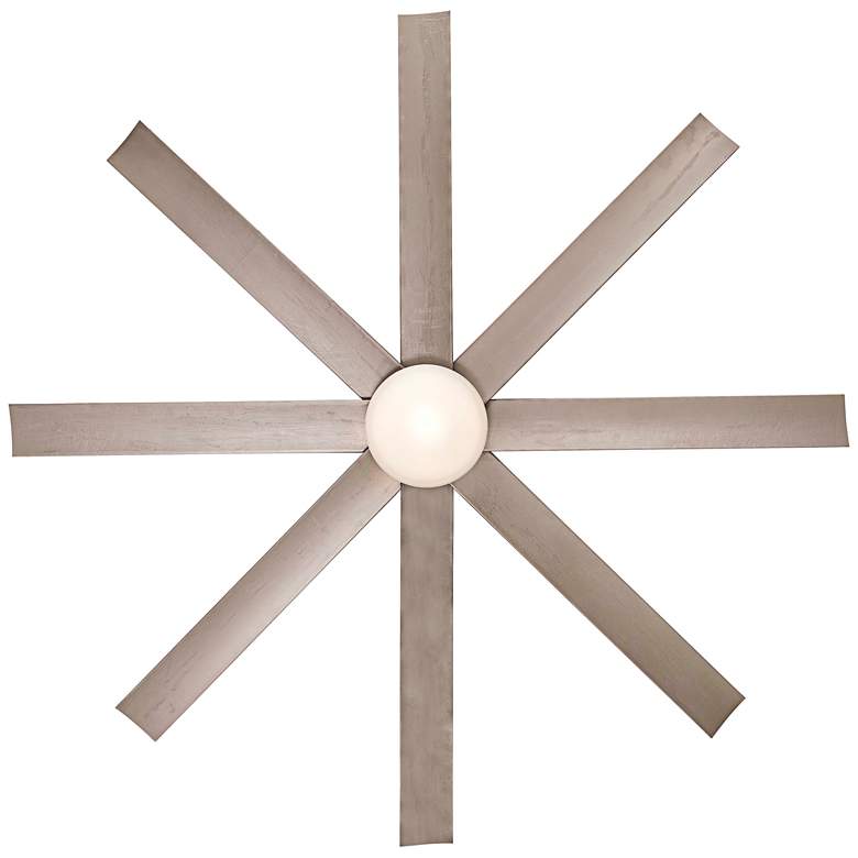 Image 7 65" Slipstream Brushed Nickel Outdoor LED Ceiling Fan with Remote more views