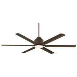 65&quot; Ultra Breeze Bronze LED Wet Ceiling Fan with Remote