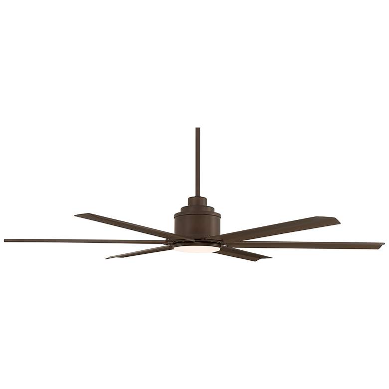 Image 6 65" Ultra Breeze Bronze LED Wet Ceiling Fan with Remote more views