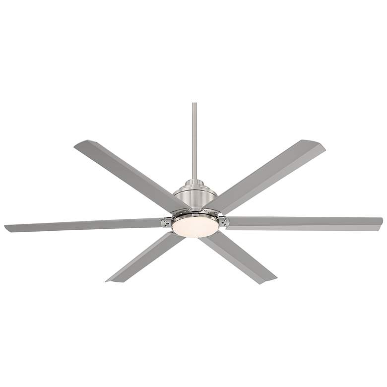 Image 7 65" Ultra Breeze Brushed Nickel Wet LED Ceiling Fan with Remote more views