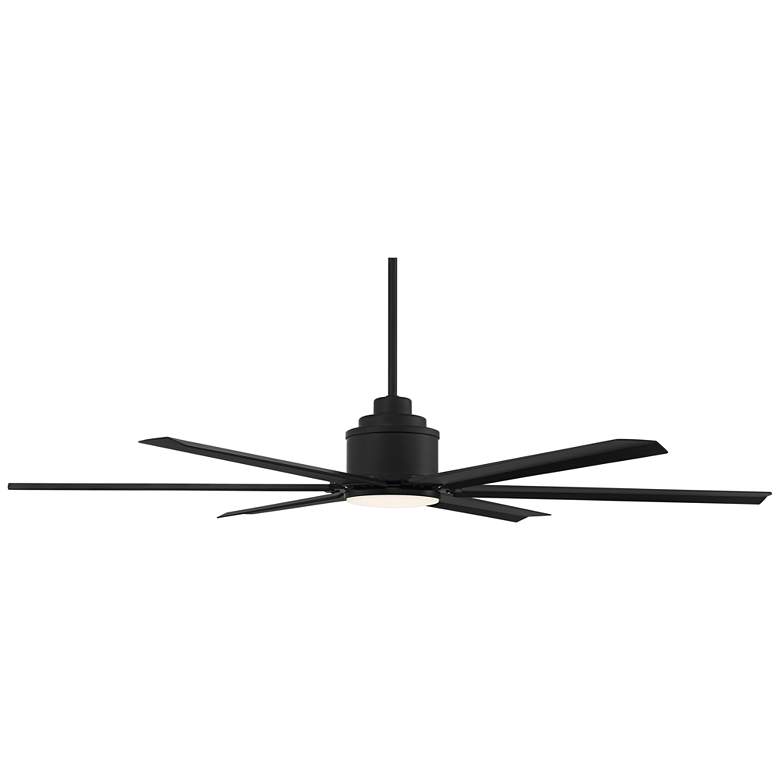 Image 6 65" Ultra Breeze Matte Black LED Wet Rated Ceiling Fan with Remote more views