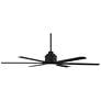 65" Ultra Breeze Matte Black LED Wet Rated Ceiling Fan with Remote