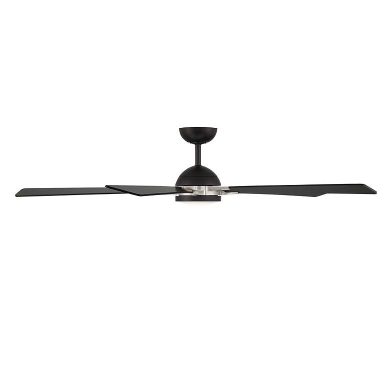 Image 3 65" WAC Rotary Matte Black and Brushed Nickel Ceiling Fan more views