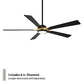 Image5 of 65" WAC Rotary Matte Black LED Smart Ceiling Fan more views