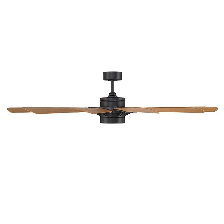 Image 3 65" WAC Windmill Matte Black Smart Outdoor LED Ceiling Fan more views