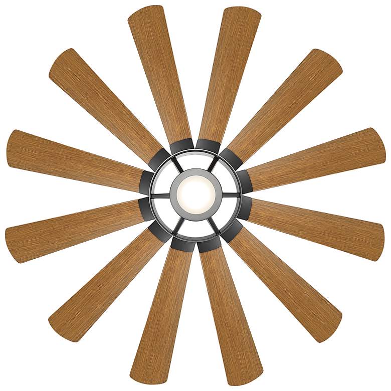 Image 4 65" WAC Windmill Matte Black Smart Outdoor LED Ceiling Fan more views