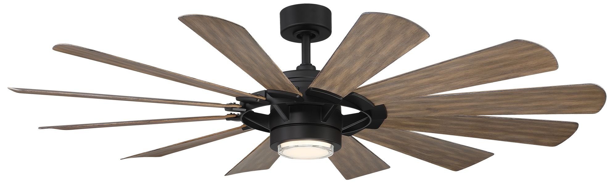 Image 3 65" Modern Forms Wyndmill Barnwood LED Smart Ceiling Fan Made to Order