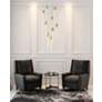 1_Elegant Lighting Weston 24" Wide Satin Gold LED Multi-Light Pendant in scene