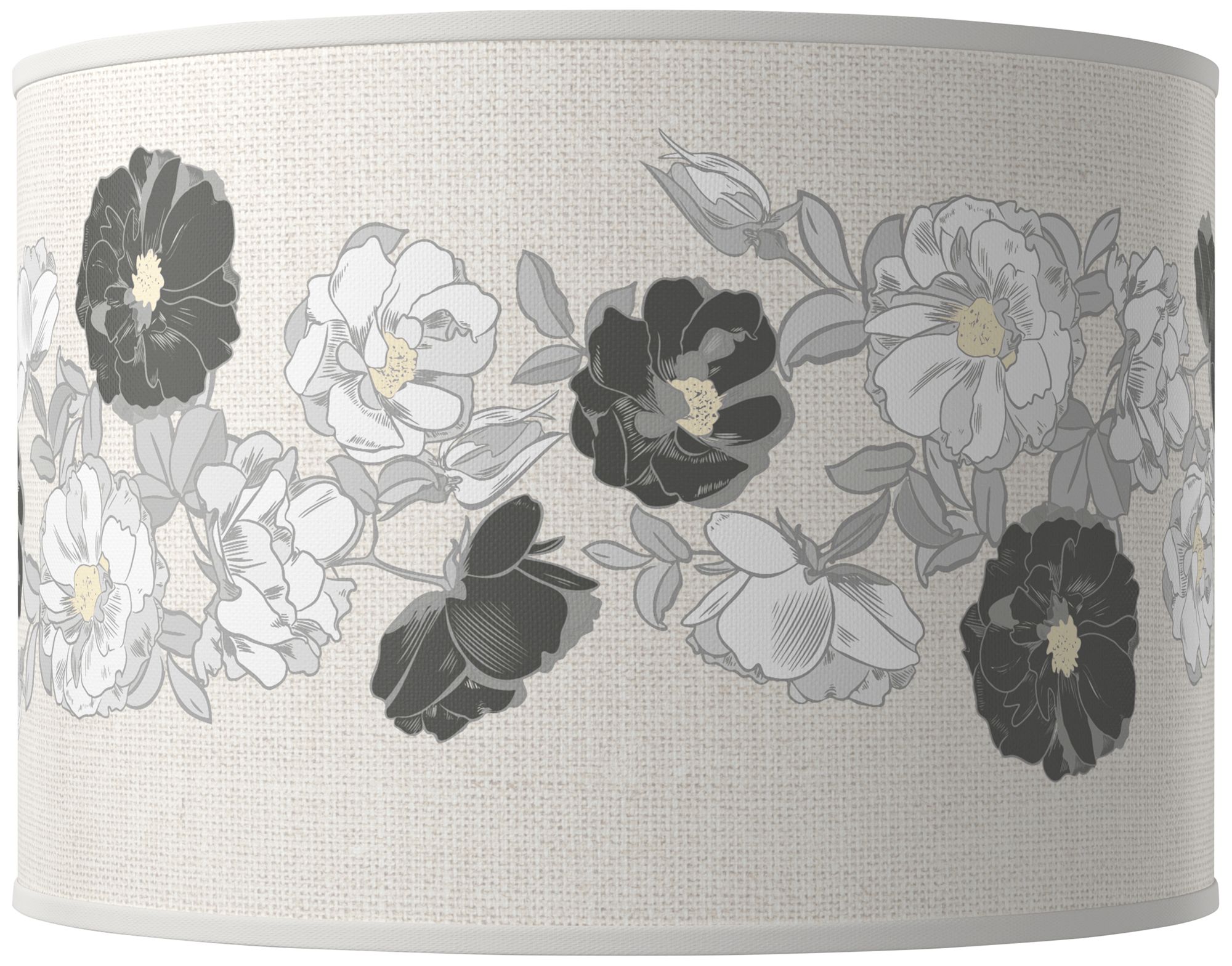 Color Plus Ovo 28 1/2" Rose Bouquet Shade Gauntlet Gray Table Lamp