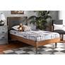 Thumbnail1 of Baxton Studio Saul Dark Gray Fabric Twin Size Platform Bed in scene