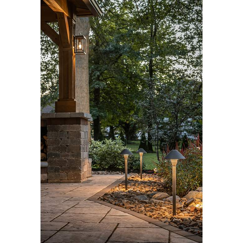 Image 1 Hinkley Hardy Island 15 1/2" Matte Bronze Landscape Path Light in scene