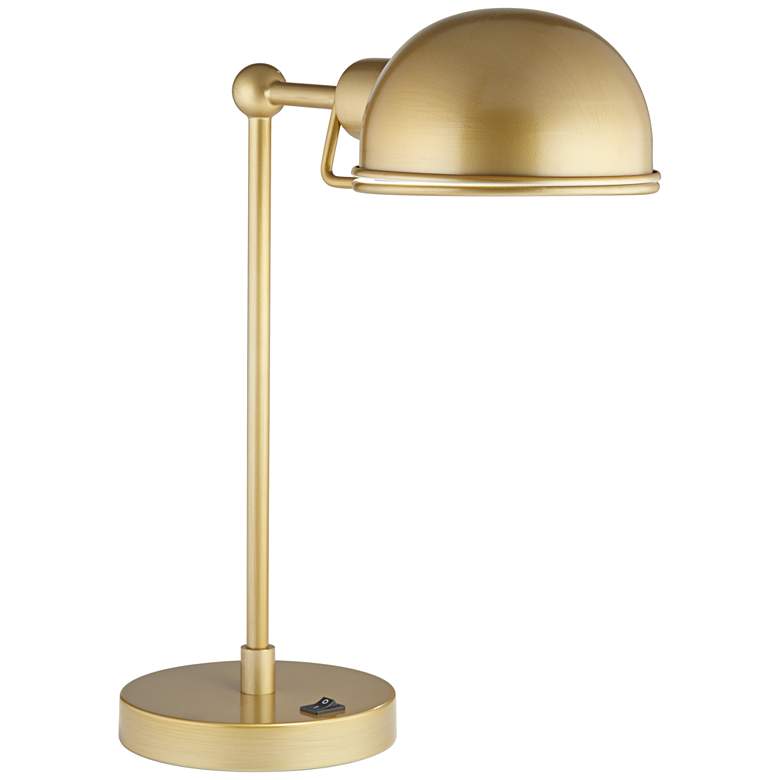 Image 1 65P99 - Antique Brass Desk Lamp Powder Coated