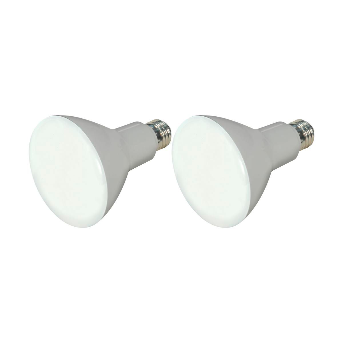 Image 4 65W Equivalent 7.5W LED Dimmable Standard BR30 Gray Light Bulb-2-Pack more views