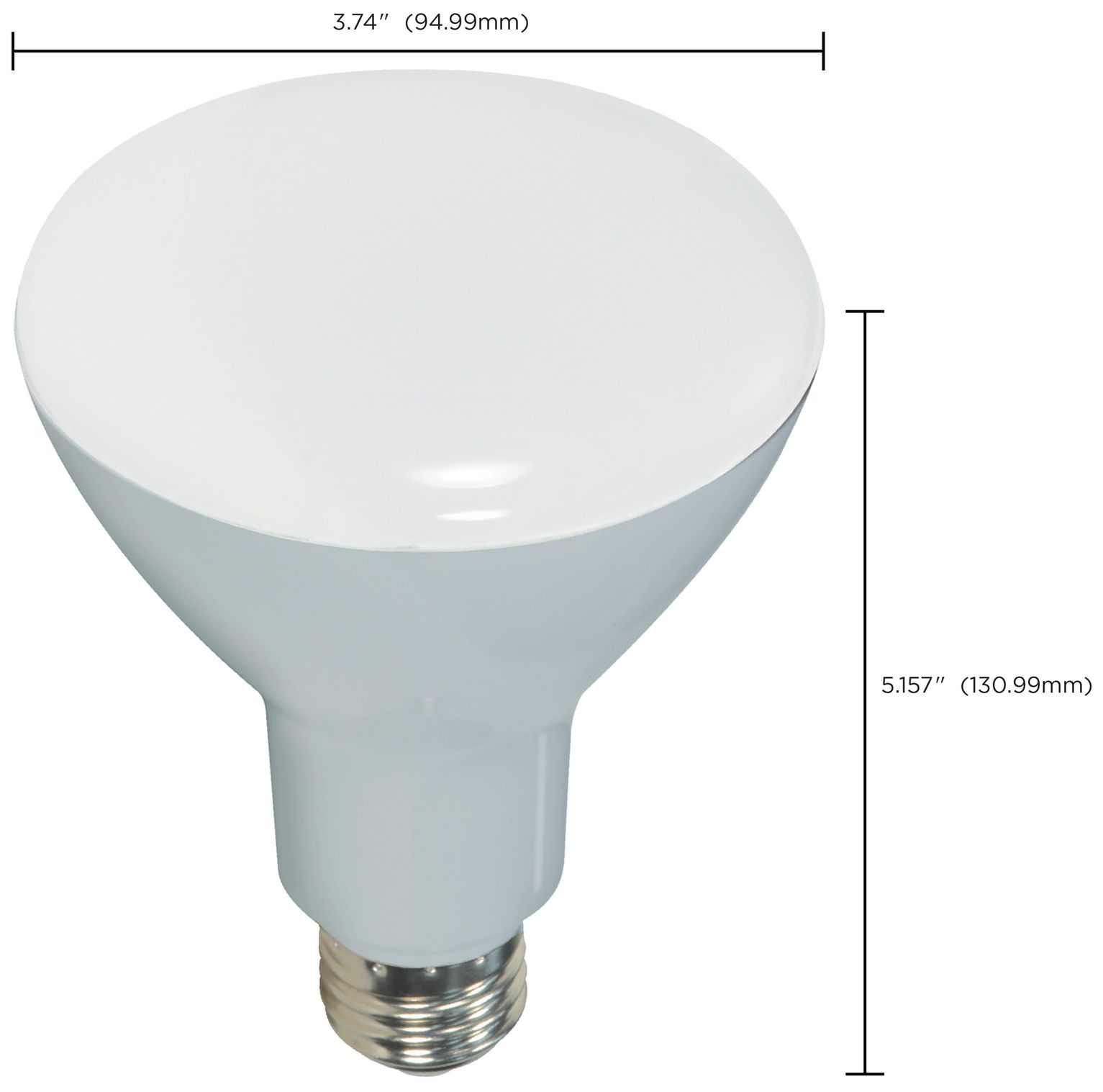 65W Equivalent 7.5W LED Dimmable Standard BR30 Gray Light Bulb in scene