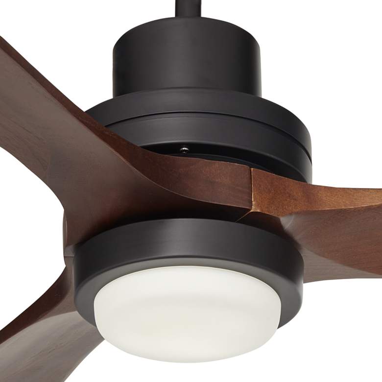 Image 3 66 inch Casa Delta DC XL Dark Walnut Outdoor LED Ceiling Fan with Remote more views
