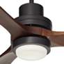66" Casa Delta DC XL Dark Walnut Outdoor LED Ceiling Fan with Remote