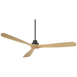 66" Casa Delta DC XL Matte Black Outdoor Ceiling Fan